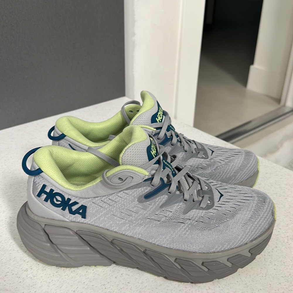 HOKA Gaviota 4 Mens Everyday Running Shoes Harbor Mist / Butterfly